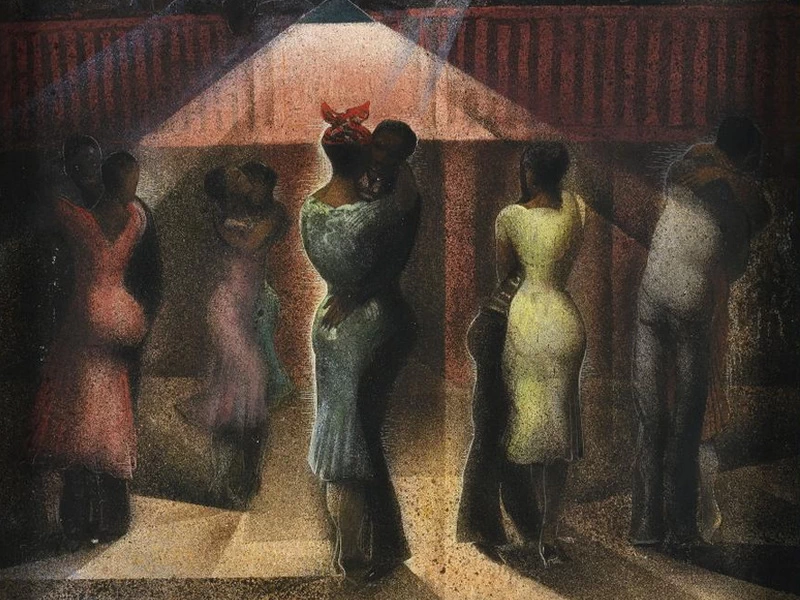 1873-François-Louis Schmied - Le Bal Doudou, Fort de France, Martinica